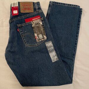 Brand New Levis 505 Regular Fit Denim Blue Jeans